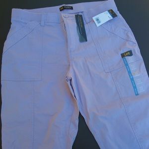 NWT lavender light purple flex-to-go Lee capris size 12
